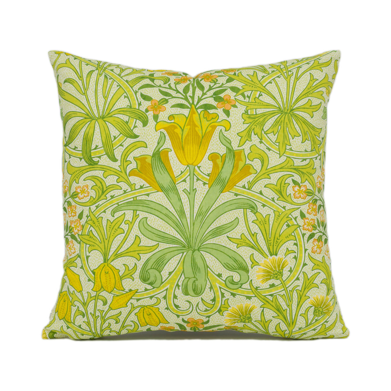 Ben Pentreath for William Morris - Woodland Weeds - Sap Green - Floral Cushion Cover - Handmade Throw Pillow - Designer Home Décor