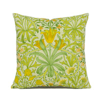 Thumbnail for Ben Pentreath for William Morris - Woodland Weeds - Sap Green - Floral Cushion Cover - Handmade Throw Pillow - Designer Home Décor