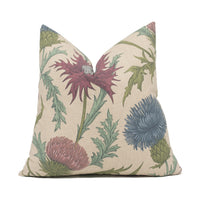 Thumbnail for ILiv - Acanthium - Foxglove - Cosy Farmhouse Floral Thistle Cushion Cover - Handmade Throw Pillow - Designer Home Décor