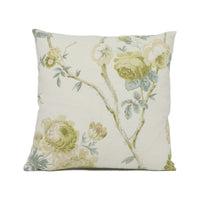 Thumbnail for Lee Jofa - Allegra Linen - Green / Aqu - Pretty Floral Cushion Cover - Handmade Throw Pillow - Designer Home Décor