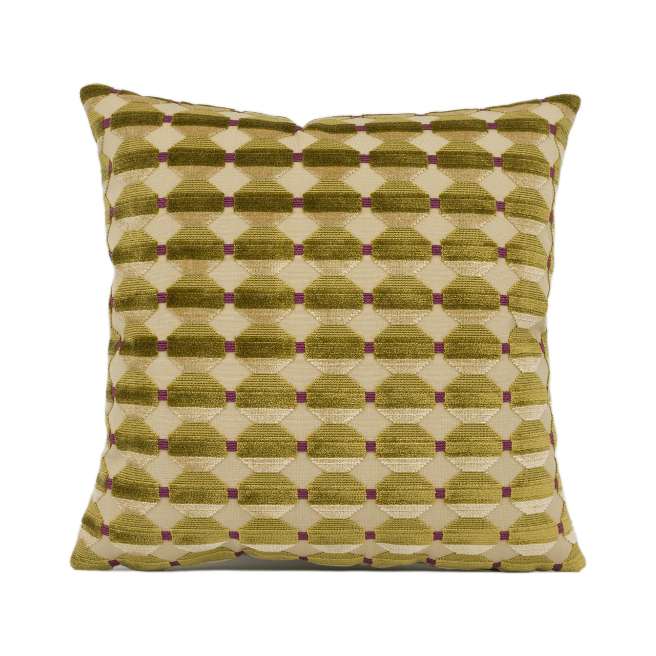 Zoffany - Abacus - Gold - Chic Modern Geometric Textured Chenille Cushion Cover - Handmade Throw Pillow - Designer Home Décor