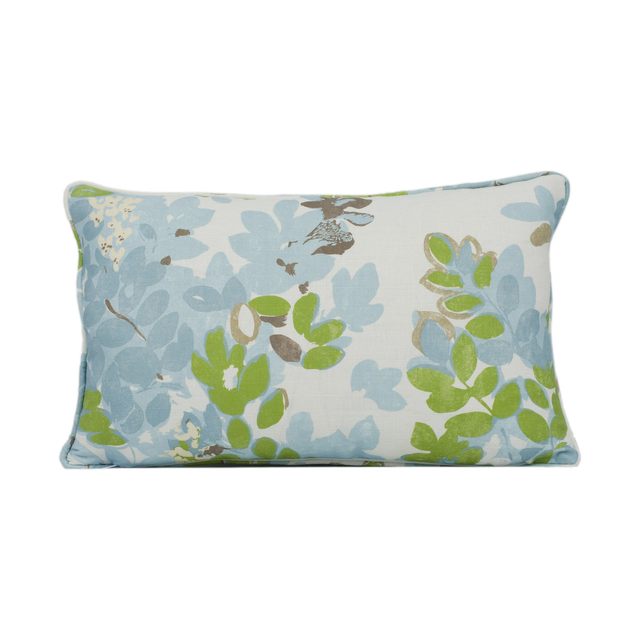 Thibaut - Central Park - Spa Blue - Mesmerizing 1930's Floral Designer Cushion Cover - Handmade Home Décor - Luxury Throw Pillow