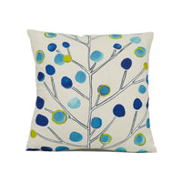 Thumbnail for Scion - Berry Tree - Peacock / Powder Blue / Lime / Neutral - Artistic Colourful Tree Cushion Cover - Handmade Designer Home Décor