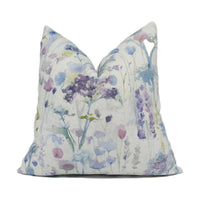 Thumbnail for Voyage - Ilinizas - Violet - Elegant Watercolour Meadow Cushion Cover - Handmade Throw Pillow - Designer Home Décor