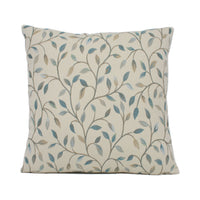 Thumbnail for Voyage - Cervino - Duck Egg - Fine Leafy Scrolling Vine Cushion Cover - Handmade Throw Pillow - Designer Home Décor