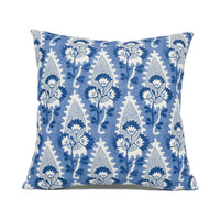 Thumbnail for Anna French x Thibaut - Cornwall - Blue - Beautiful Botanical Paisley Designer Cushion Cover - Luxury Throw Pillow - Handmade Home Décor