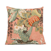 Thumbnail for Anna French x Thibaut - Savoy Collection - Fairbanks - Salmon - Stunning Floral Cushion Cover - Handmade Pillow Throw - Luxury Home Décor