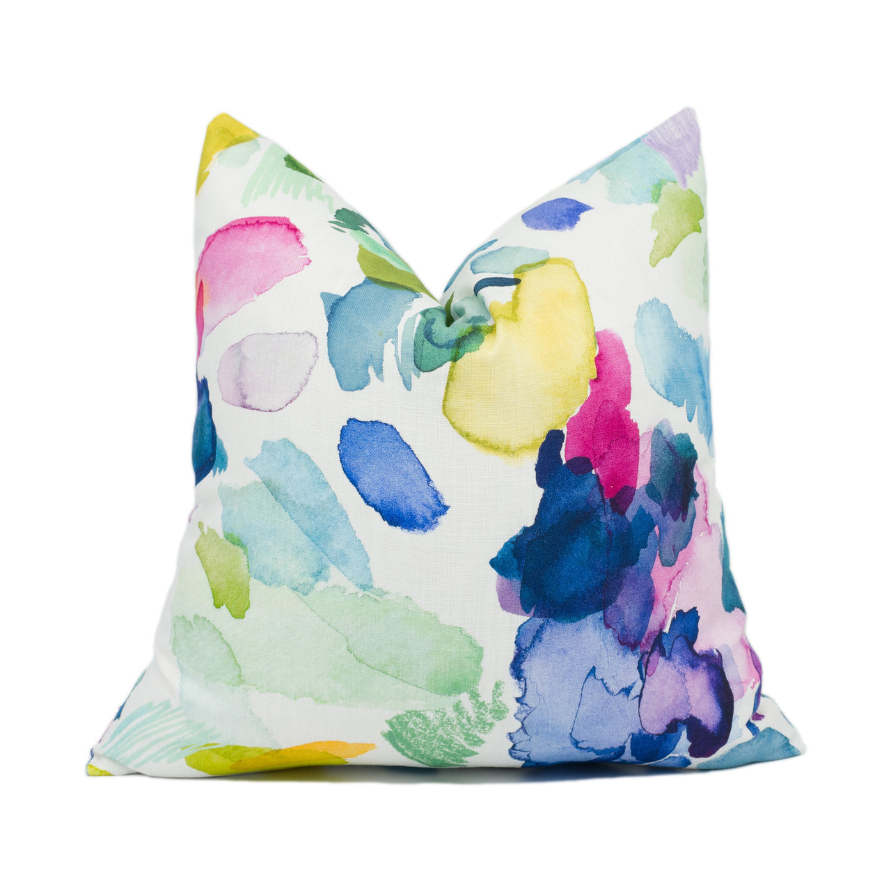 Bluebellgray - Palette - Bright Colourful Abstract Watercolour Strokes Cushion Cover - Handmade Throw Pillow - Designer Home Décor