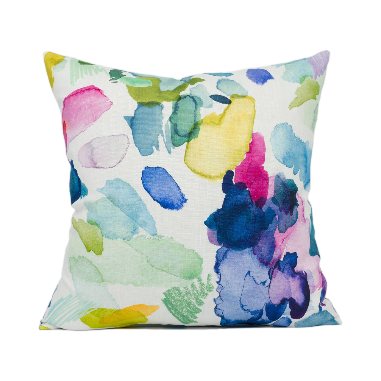 Bluebellgray - Palette - Bright Colourful Abstract Watercolour Strokes Cushion Cover - Handmade Throw Pillow - Designer Home Décor