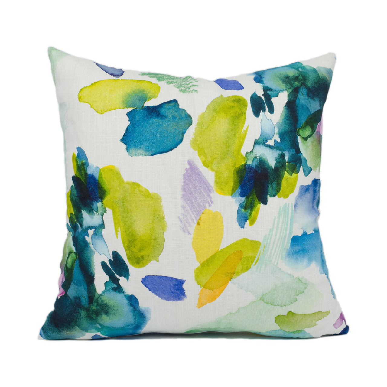 Bluebellgray - Palette - Bright Colourful Abstract Watercolour Strokes Cushion Cover - Handmade Throw Pillow - Designer Home Décor