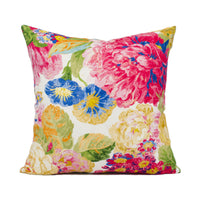 Thumbnail for Sanderson - Very Rose and Peony - Multi - Bright Colourful Graphic Floral Cushion Cover - Handmade Throw Pillow - Designer Home Décor