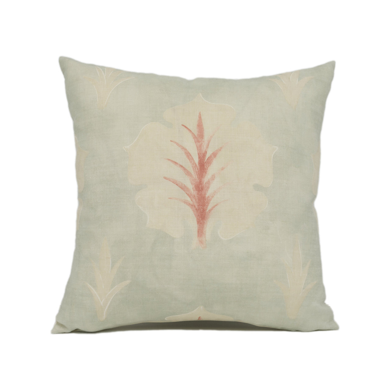 Zoffany - Cinquefoils - Norsk Blue - Classic Acanthus Leaf Design Cushion Cover - Handmade Throw Pillow - Designer Home Décor