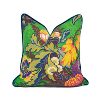 Thumbnail for Anna French x Thibaut - Fairbanks - Savoy Collection - Green - Stunning Floral Cushion Cover - Handmade Pillow Throw Luxury Home Decor