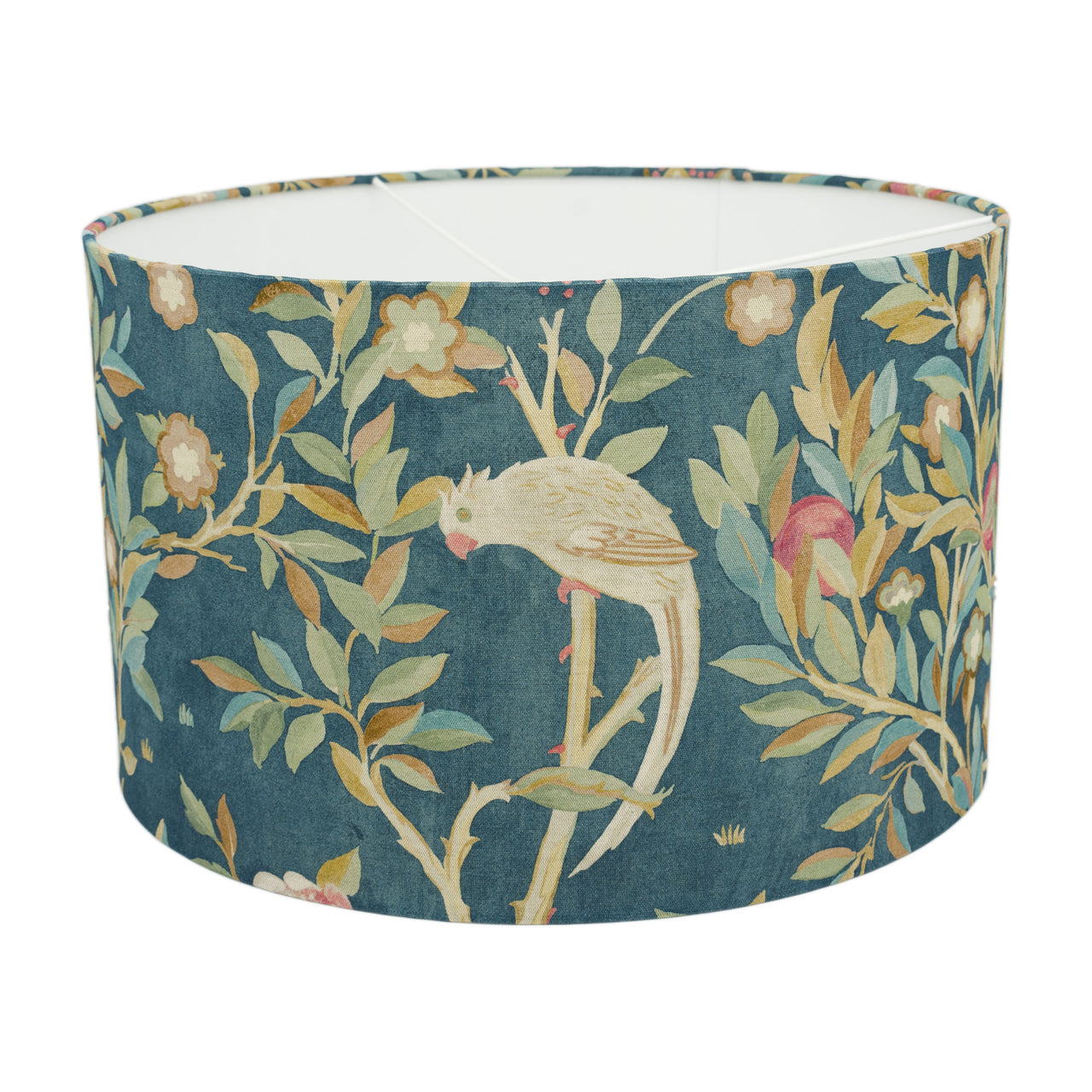 William Morris - Melsetter - Indigo - Lampshade - Ceiling Light -  Elegant Classic Bird Design Handmade Designer Home Décor