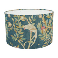 Thumbnail for William Morris - Melsetter - Indigo - Lampshade - Ceiling Light -  Elegant Classic Bird Design Handmade Designer Home Décor