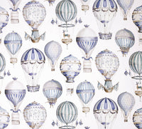 Thumbnail for Manuel Canovas - L'Envol - Ciel - Whimsical Hot Air Balloon Designer Cushion Cover - Handmade Throw Pillow - Designer Home Décor