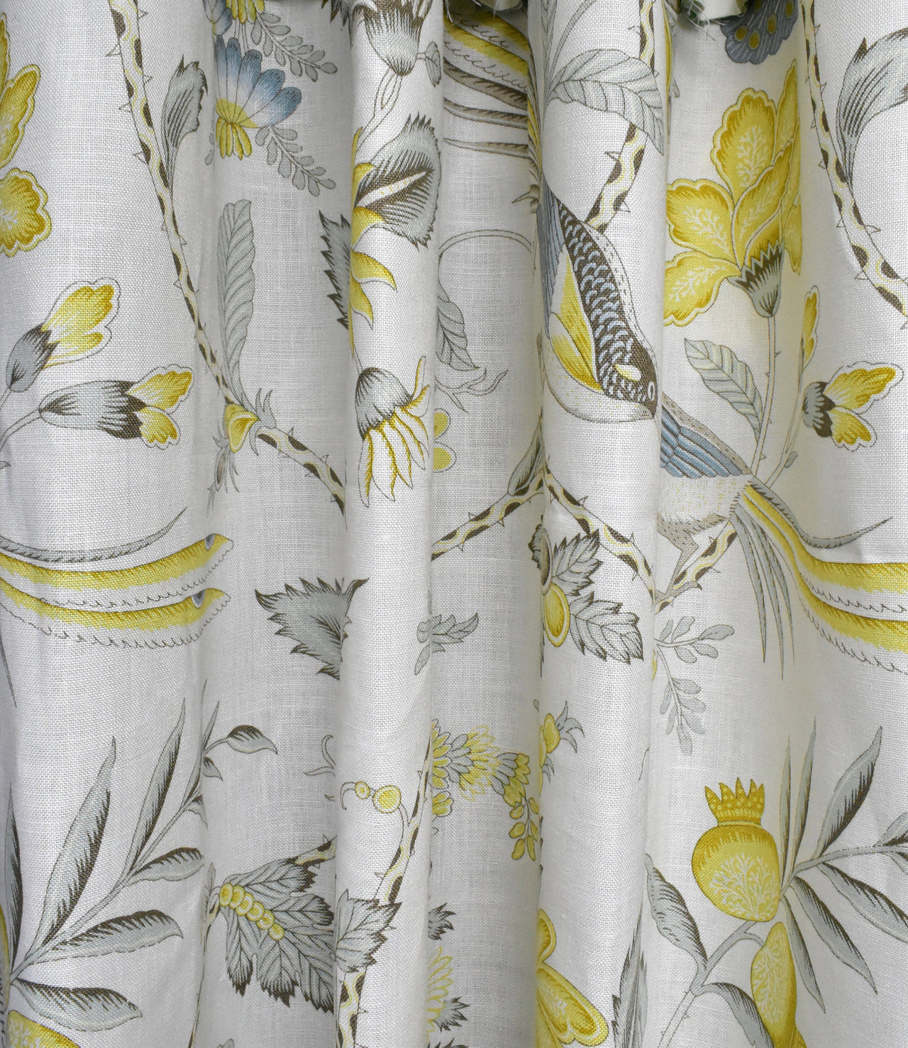 Schumacher - Campagne - Cadet and Citron - Made to Measure Curtains - draper panels Designer Home Décor