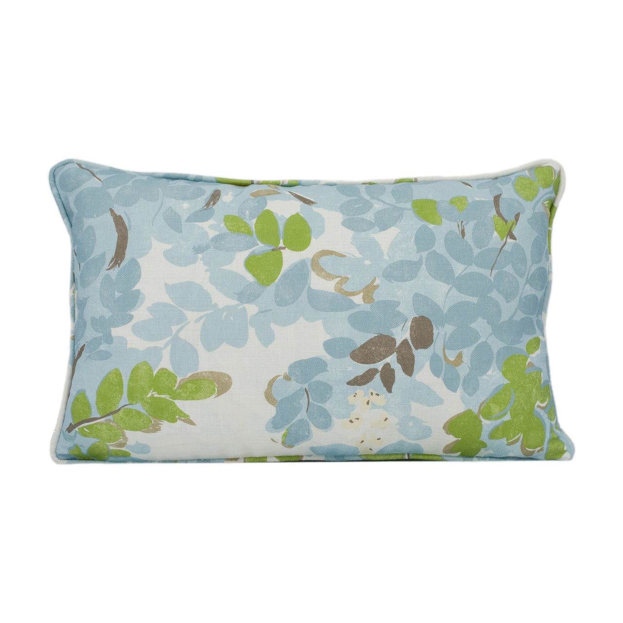 Thibaut - Central Park - Spa Blue - Mesmerizing 1930's Floral Designer Cushion Cover - Handmade Home Décor - Luxury Throw Pillow