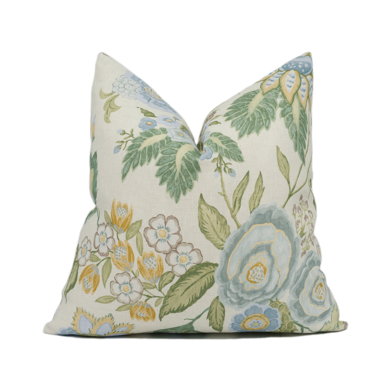 Colefax and Fowler - Emmeline - Old Blue - Lively Classic Floral Cushion Cover - Handmade Throw Pillow - Designer Home Décor