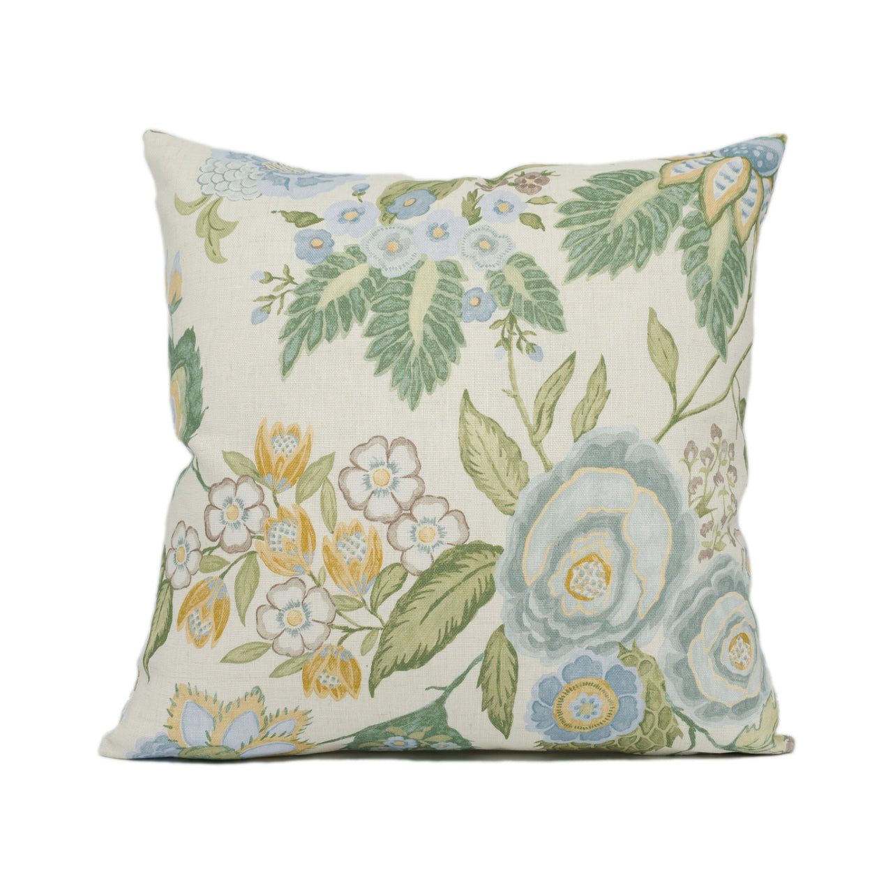 Colefax and Fowler - Emmeline - Old Blue - Lively Classic Floral Cushion Cover - Handmade Throw Pillow - Designer Home Décor