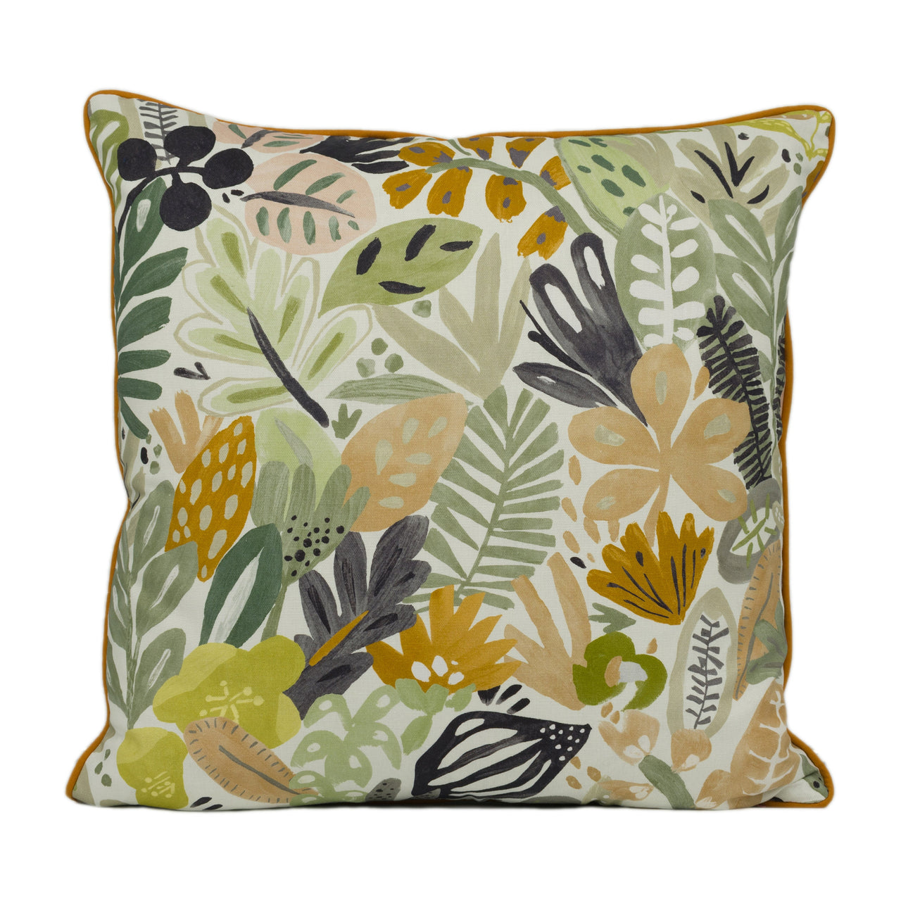 Scion - Esala - Gelato  - Bright Playful Tropical Jungle Piped Cushion Cover - Handmade Throw Pillow - Designer Home Décor