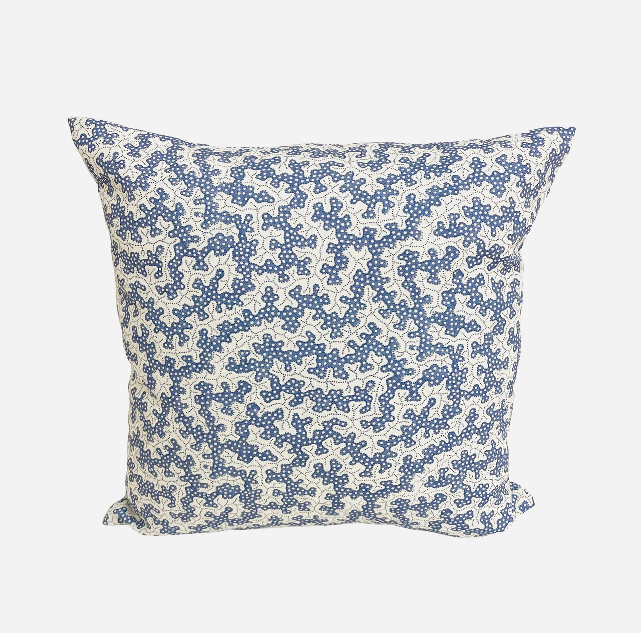 Sanderson - Truffle - Indigo - Interesting Small Scale Dotted Mushroom Designer Cushion Cover - Handmade Throw Pillow - Luxury Home Decor