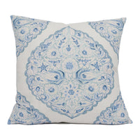 Thumbnail for Lee Jofa - Lido Print - Sky - Stunning Floral Paisley Cushion Cover - Handmade Throw Pillow - Designer Home Décor