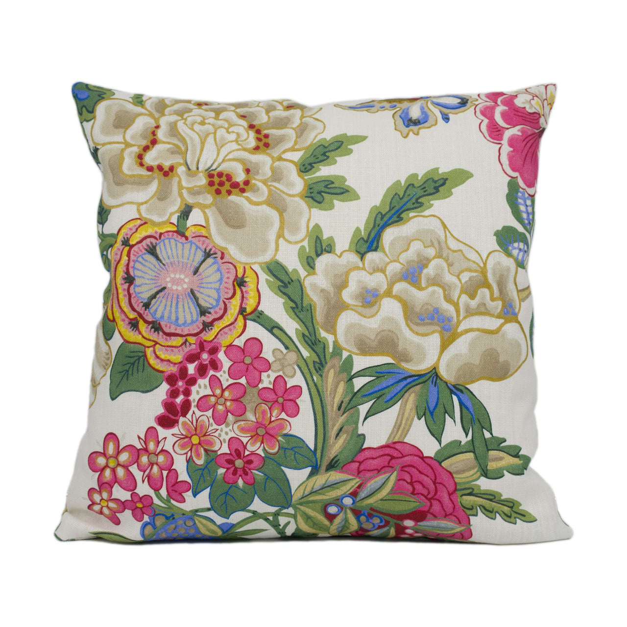 Sanderson - Emperor Peony - Lotus Pink - Chinese Inspired Classic Floral Cushion Cover - Handmade Throw Pillow - Designer Home Décor