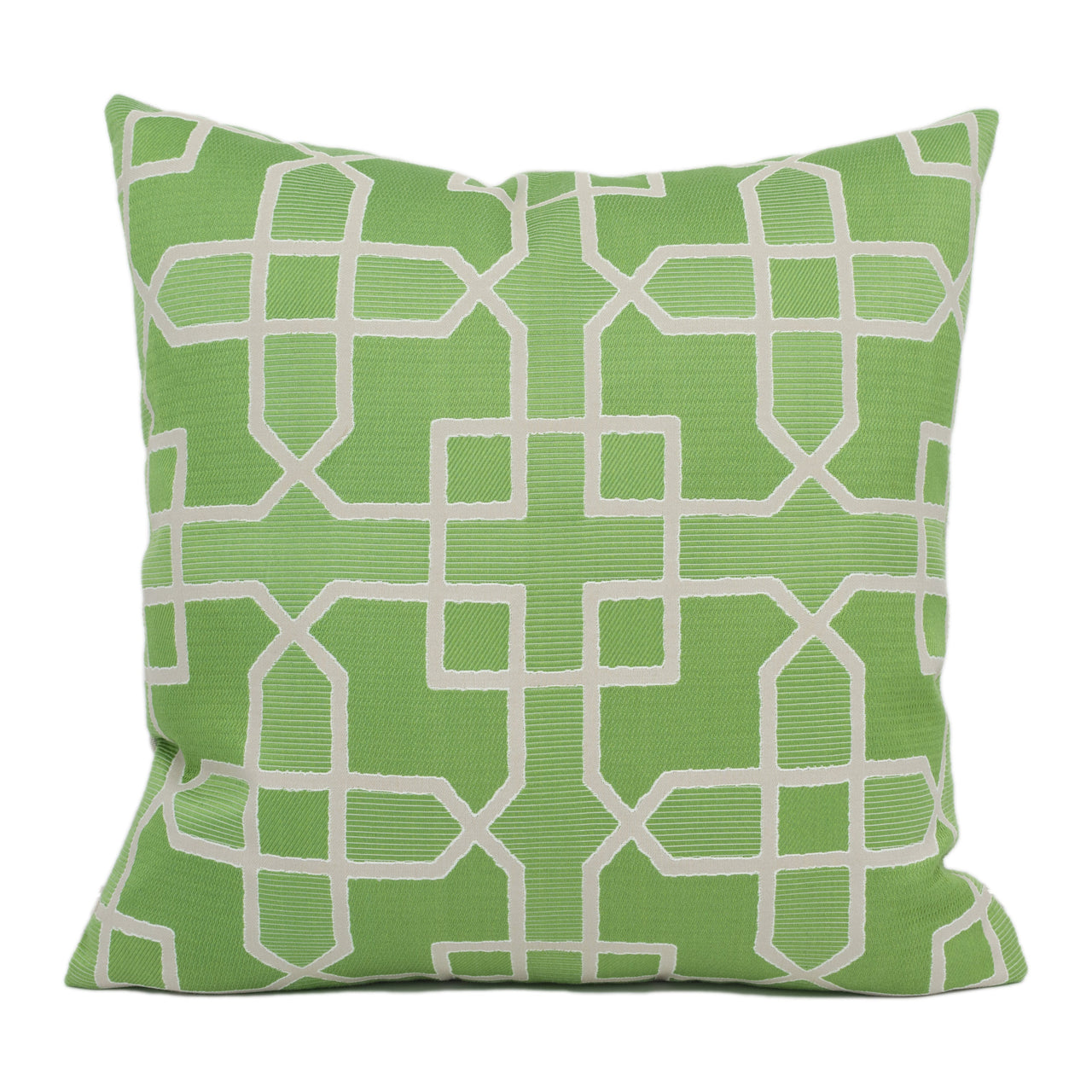 Sanderson - Hampton Weave - Botanical Green - Jacquard Trellis Geometric Cushion Cover - Handmade Throw Pillow - Designer Home Décor