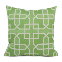 Thumbnail for Sanderson - Hampton Weave - Botanical Green - Jacquard Trellis Geometric Cushion Cover - Handmade Throw Pillow - Designer Home Décor