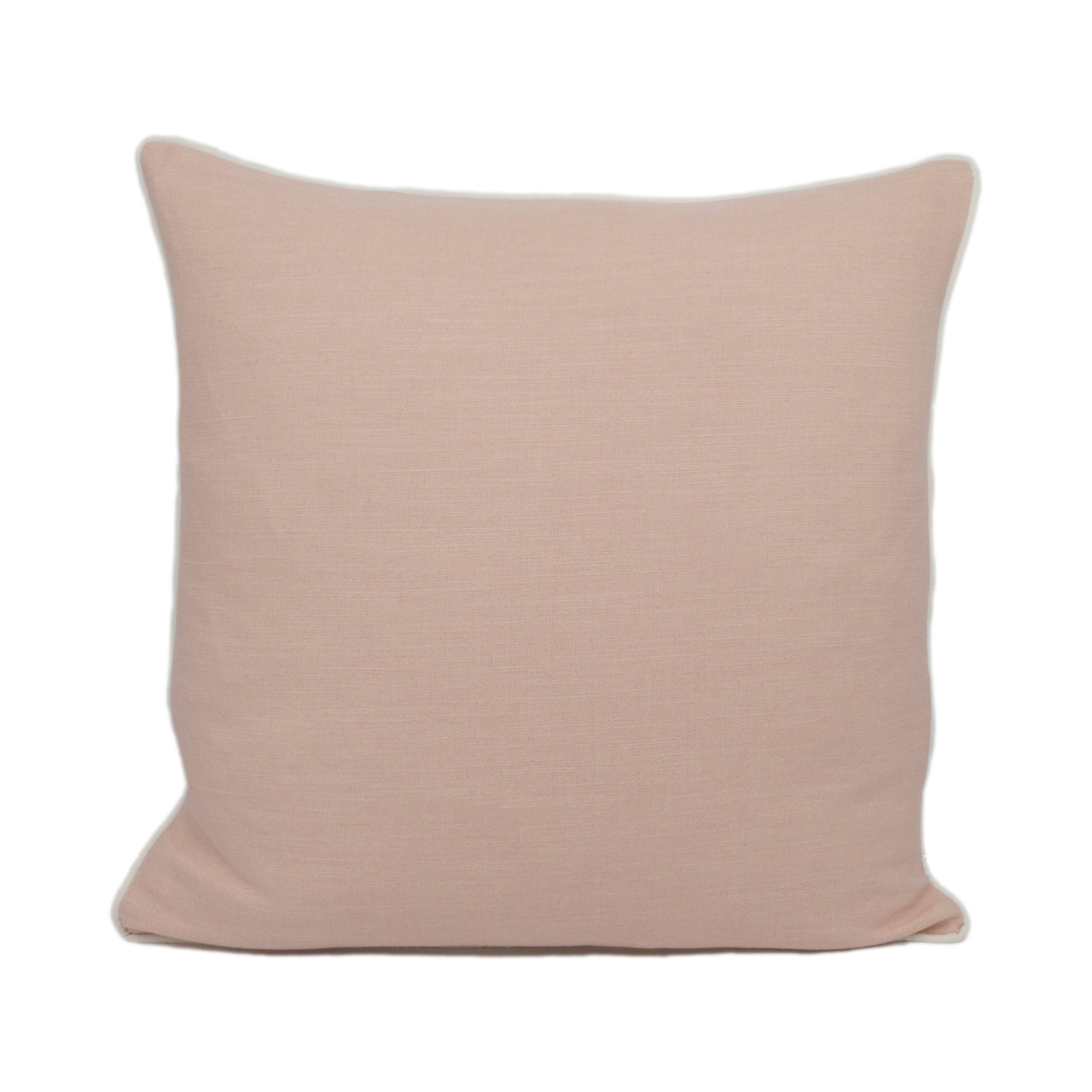 Linwood - Juno - Pale Rose - Chic Blush Contrast Piped Cushion Cover - Handmade Throw Pillow - Designer Home Décor