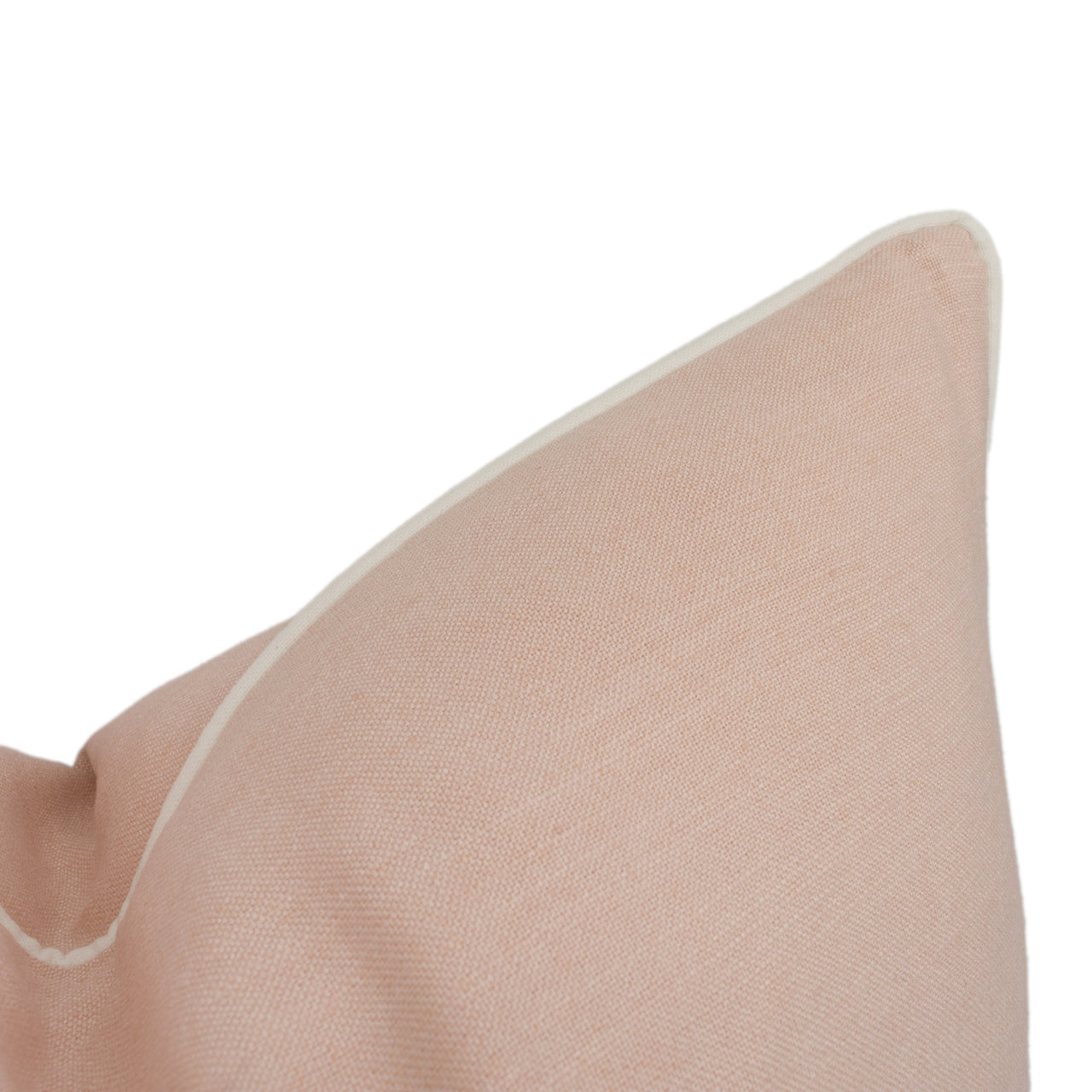 Linwood - Juno - Pale Rose - Chic Blush Contrast Piped Cushion Cover - Handmade Throw Pillow - Designer Home Décor