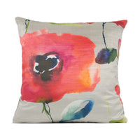 Thumbnail for Voyage - Nerissa Velvet - Grenadine - Chic Modern Floral Velvet Cushion Cover - Handmade Throw Pillow - Designer Home Décor