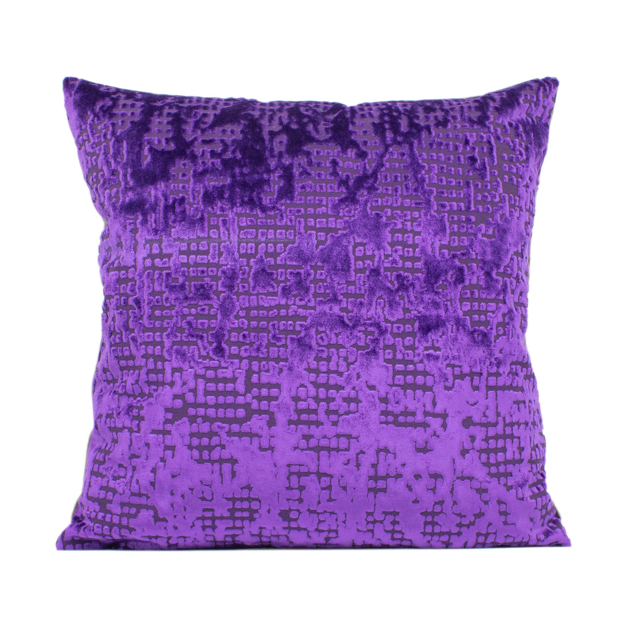 Designers Guild - Boratti - Purple - Funky Modern Abstract Geometric Velvet Cushion Cover - Handmade Throw Pillow - Designer Home Décor