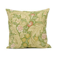 Thumbnail for William Morris - Leicester - Green - Scrolling Acanthus Leaf Cushion Cover - Handmade Throw Pillow - Designer Home Décor