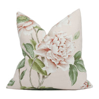 Thumbnail for Colefax and Fowler - Giselle - Shell Pink - Spectacular Floral Botanical Designer Cushion Cover - Handmade Throw Pillow - Luxury Home Décor