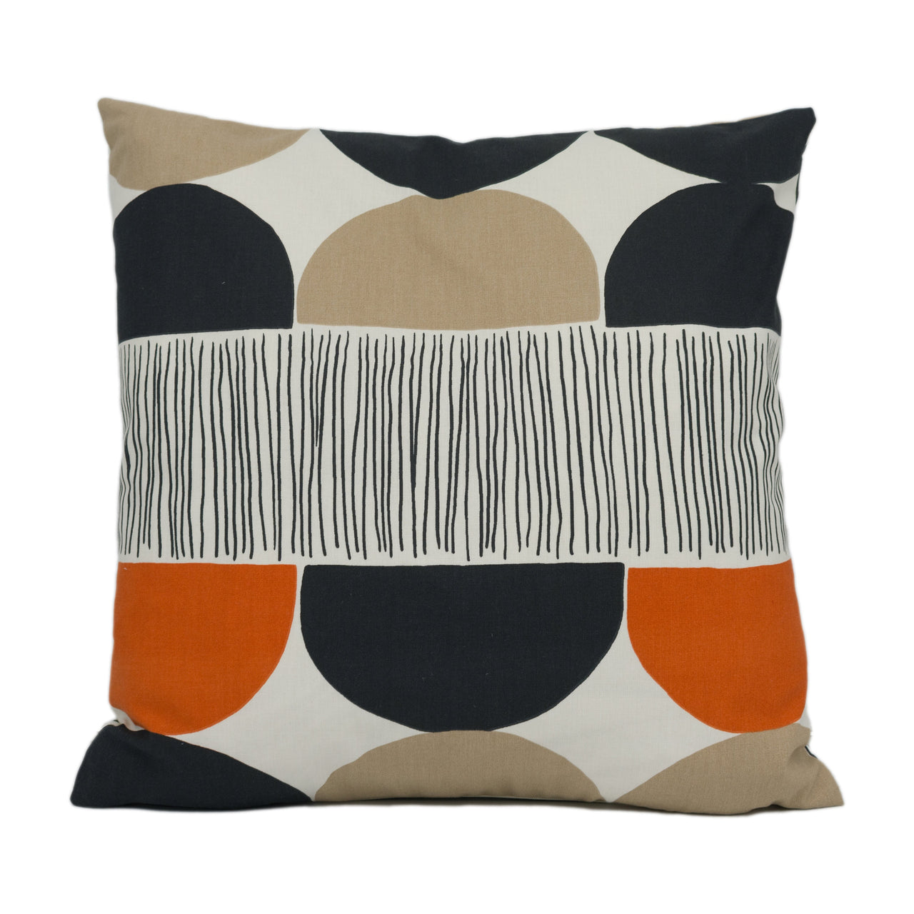 Scion - Octant - Nutmeg / Paprika / Jet - Scandinavian Inspired Geometric Cushion Cover - Handmade Throw Pillow - Designer Home Décor