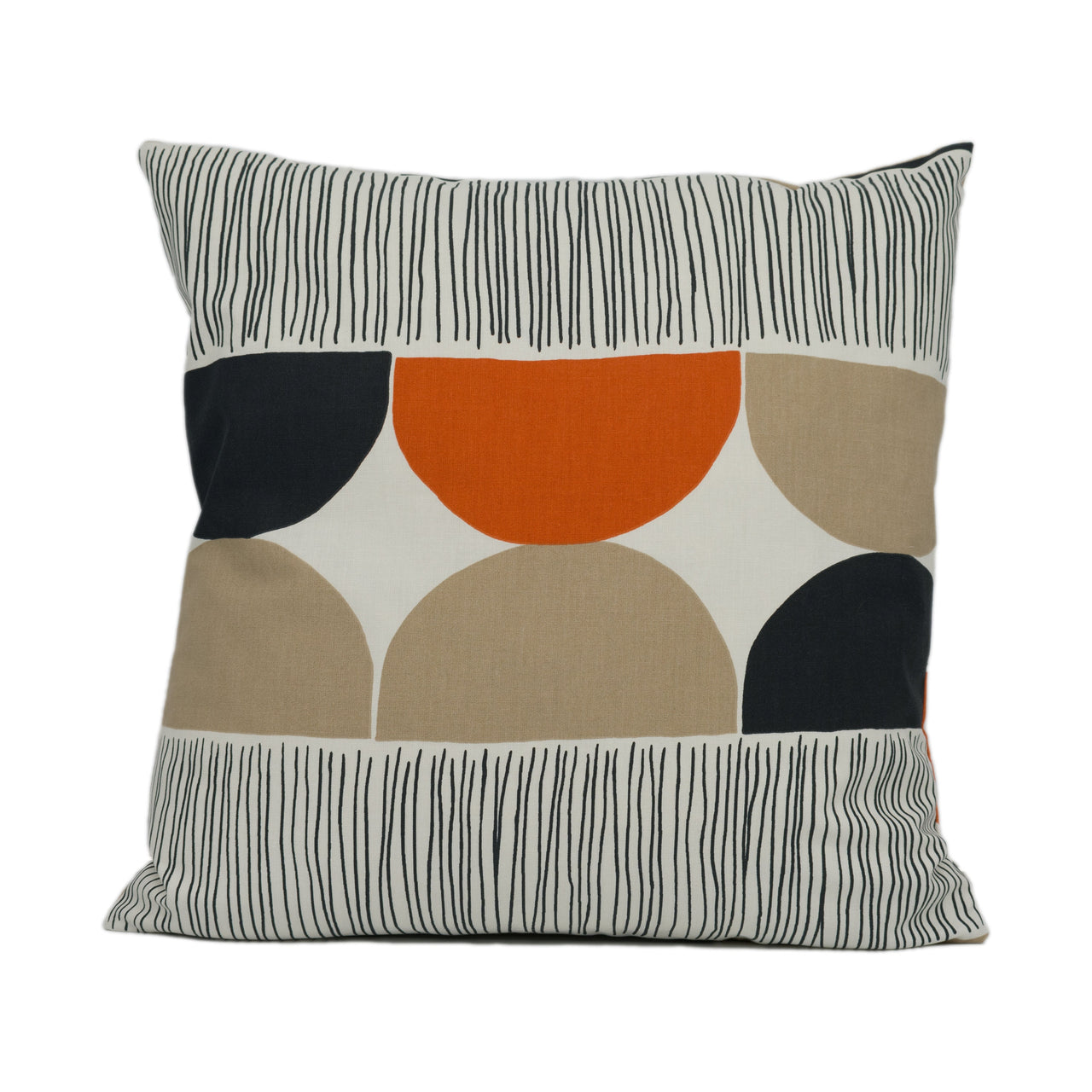 Scion - Octant - Nutmeg / Paprika / Jet - Scandinavian Inspired Geometric Cushion Cover - Handmade Throw Pillow - Designer Home Décor