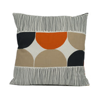 Thumbnail for Scion - Octant - Nutmeg / Paprika / Jet - Scandinavian Inspired Geometric Cushion Cover - Handmade Throw Pillow - Designer Home Décor