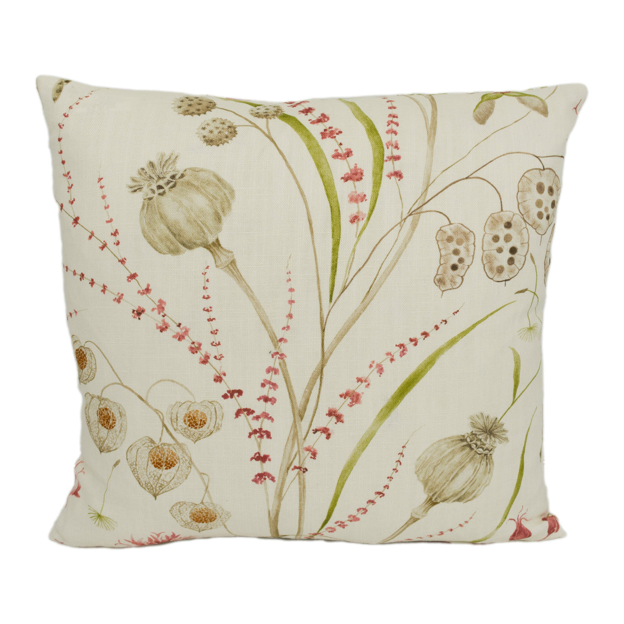 Sanderson - Summer Harvest - Claret / Olive - Stunning Designer Cushion Cover Home Décor Throw Pillow