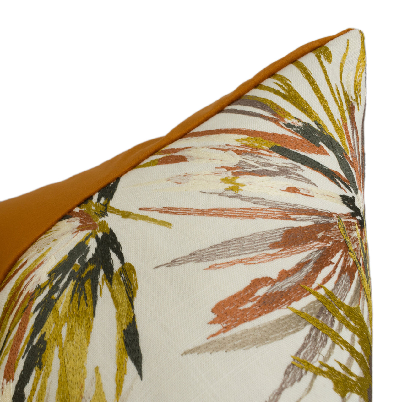 Harlequin - Aucuba - Paprika / Ochre - Stunning Embroidered Cushion Cover Throw Pillow Designer Home Decor