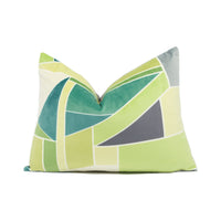 Thumbnail for Scion - Beton - Kiwi - Funky Bright Geometric Modern Velvet Cushion Cover - Handmade Throw Pillow - Designer Home Décor