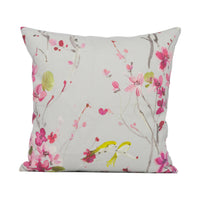 Thumbnail for Voyage - Armathwaite - Blossom / Silver - Stunning Floral Cushion Cover Throw Pillow Designer Home Décor