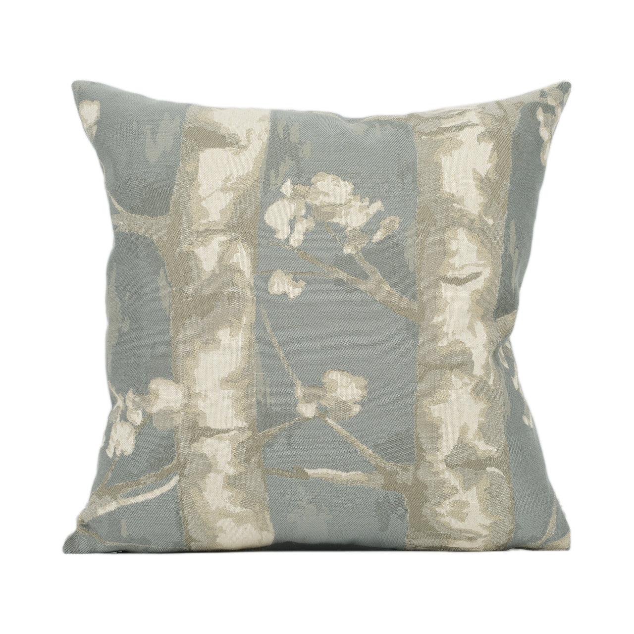 Voyage - Windermere - Dove - Subtle Birch Tree Woods Cushion Cover - Handmade Throw Pillow - Designer Home Décor