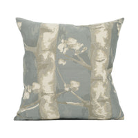 Thumbnail for Voyage - Windermere - Dove - Subtle Birch Tree Woods Cushion Cover - Handmade Throw Pillow - Designer Home Décor