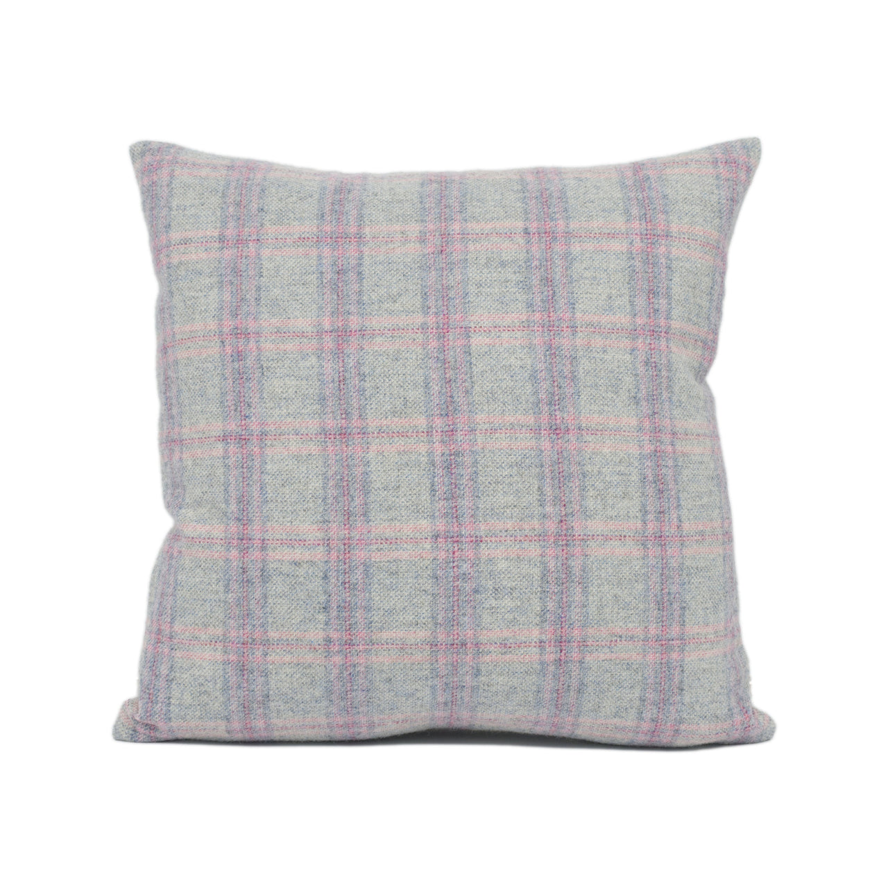 Voyage - Newton - Wisteria - 100% Wool Plaid Tartan Cushion Cover - Handmade Throw Pillow - Designer Home Décor