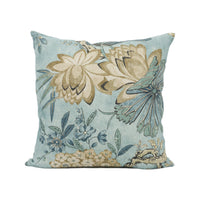 Thumbnail for Anna French x Thibaut - Villeneuve - Aqua - Antique Avant Garde Bird Designer Cushion Cover - Luxury Throw Pillow - Handmade Home Decor