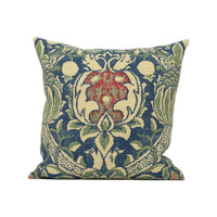 Thumbnail for William Morris - Granada - Indigo / Red - Ornate Fruit Trellis Cushion Cover - Handmade Throw Pillow - Designer Home Décor