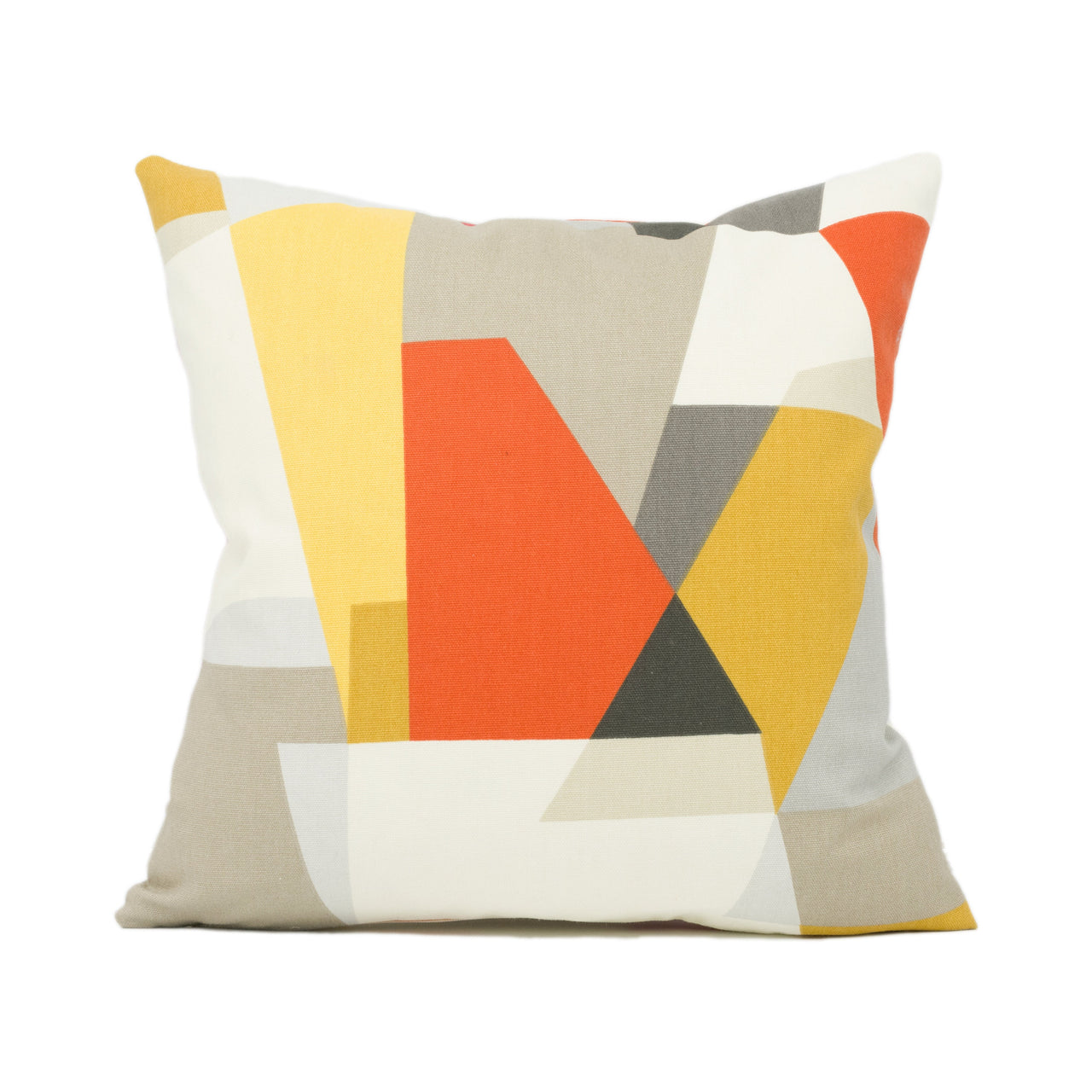 Scion - Pucci - Stone / Chilli / Glow - Funky Retro Geometric Cushion Cover - Handmade Throw Pillow - Designer Home Décor