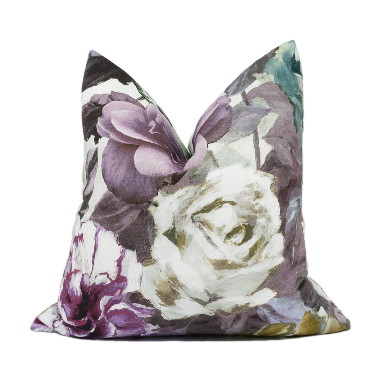 Designers Guild - Pandora II - Heather - Striking Modern Floral Cushion Cover - Handmade Throw Pillow - Designer Home Décor